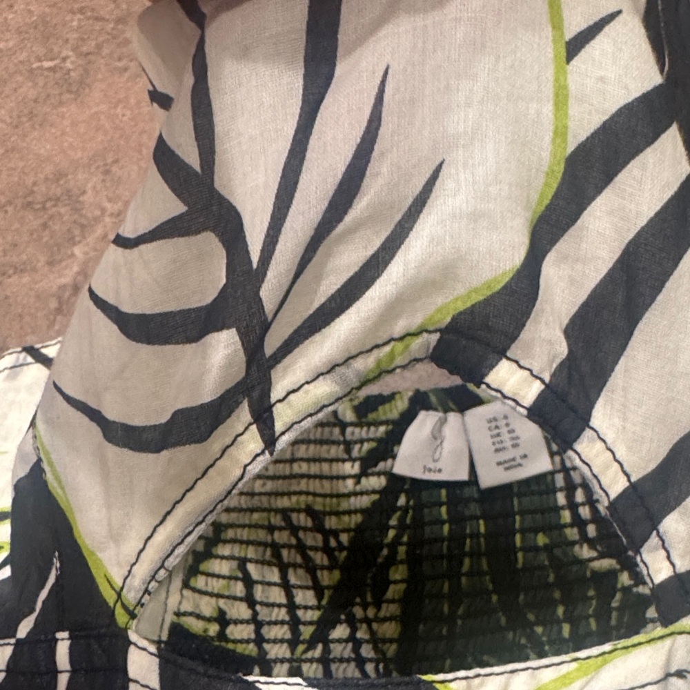 Joie Green and Black Leaf Print Maxi Dress - Picture 2 of 7